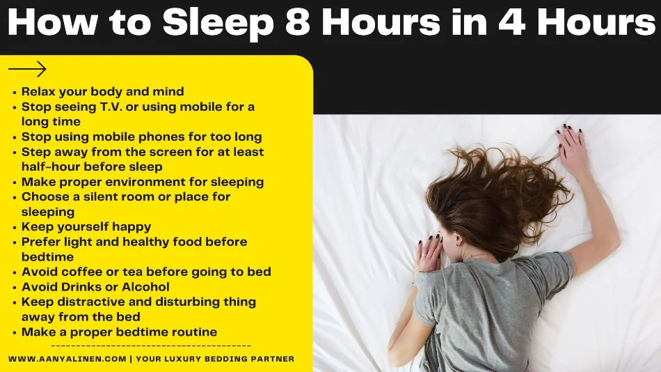 How to sleep 8 hour in 3 hour